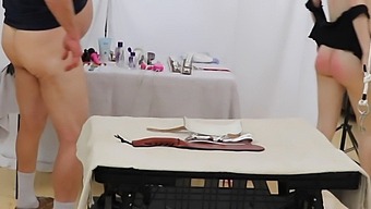 Two Bondage Babes Teased And Pleasured With Oral And Facial Delights