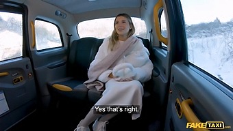 A Beautiful Lingerie Model Has Great Sex With The Driver Of A Fake Taxi.